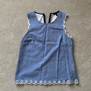 Blue jcrew blouse